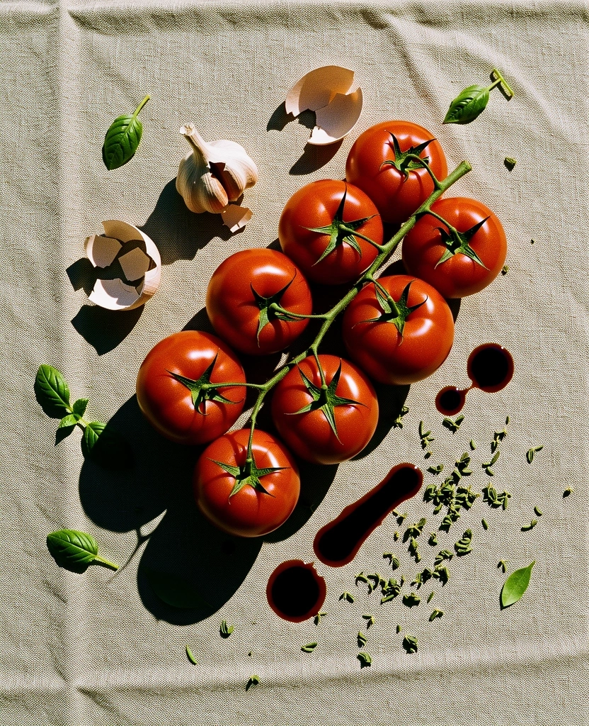 Ingredienti freschi mediterranei
